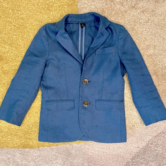 Boys' Ludlow unstructured suit jacket and pants in linen - Picture 1 of 8